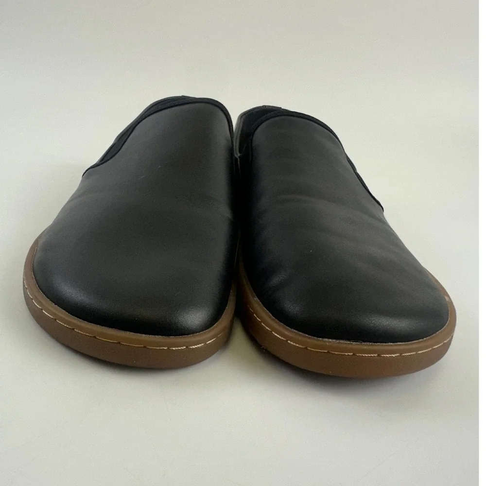 Feelgrounds Droptop Luxe Slip On Black Barefoot Minimalist Faux Leather Women 8